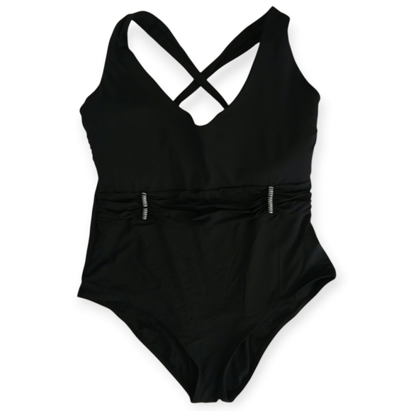 NWOT Becca By Rebecca Virtue Plus Size One Piece Bathing Swim Suit 3X (22-24) - Picture 1 of 16